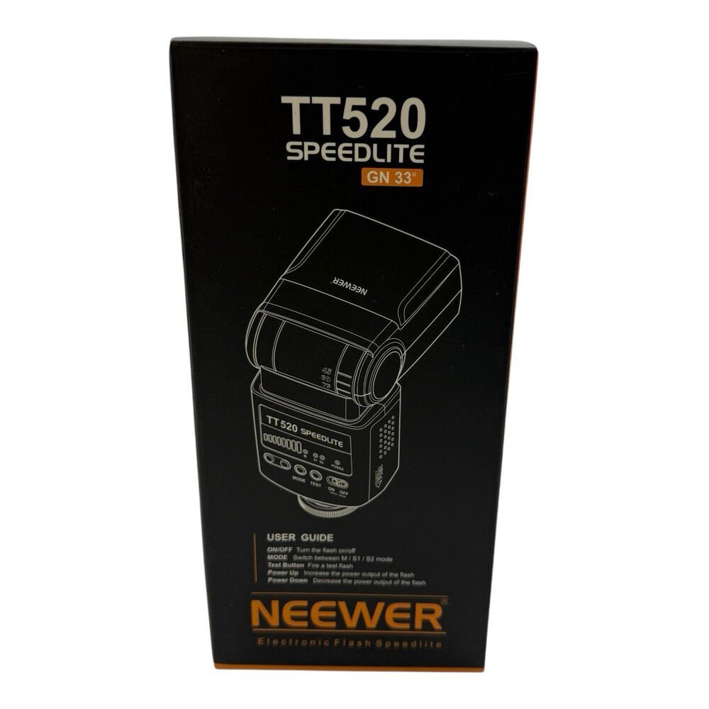 Neewer TT520 Flash Speedlite GN 33 for DSLR Cameras New